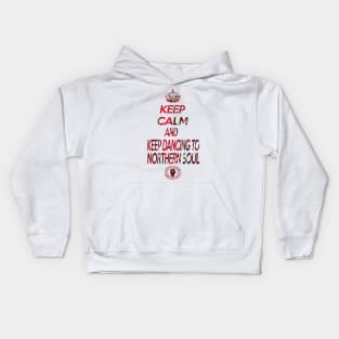 Keep calm Northern soul in Tartan Kids Hoodie